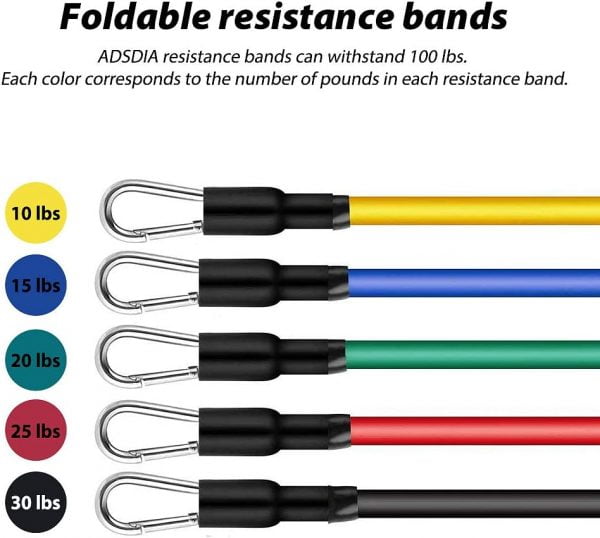 12-Piece Resistance Band Set for Full Body Home Workout - Image 3