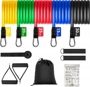 12-piece resistance band set