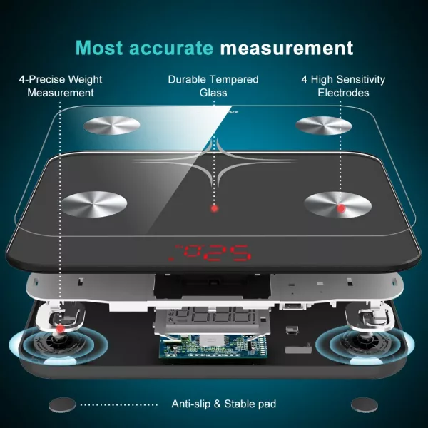 Insmart Digital Smart Scale, Bluetooth - Image 3