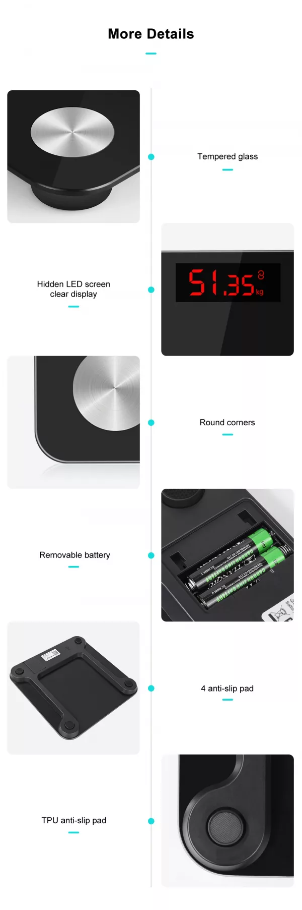 Insmart Digital Smart Scale, Bluetooth - Image 13
