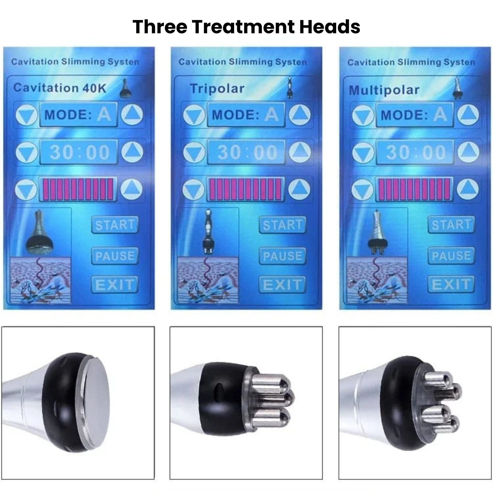 3-in-1 Cavitation Machine – 40K Ultrasonic RF Body Sculpting Machine for Home Use or Spa - Image 3