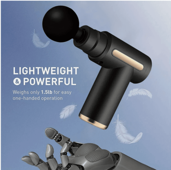 Massage Gun with 4 Heads, Portable Electric Body Massage with LED Touch Screen - Image 3