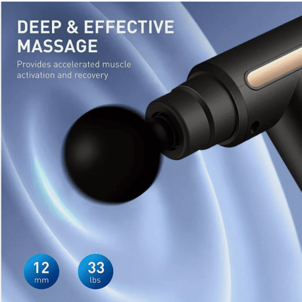 Massage Gun with 4 Heads, Portable Electric Body Massage with LED Touch Screen - Image 8
