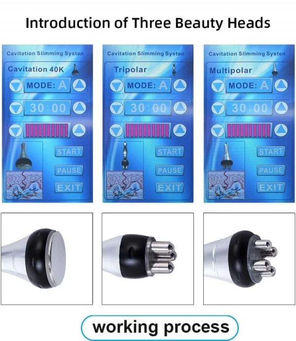 3 in 1 Cavitation Machine for Home Use or Spa, 40K Ultrasonic RF Vacuum for Body Sculpting - Image 11