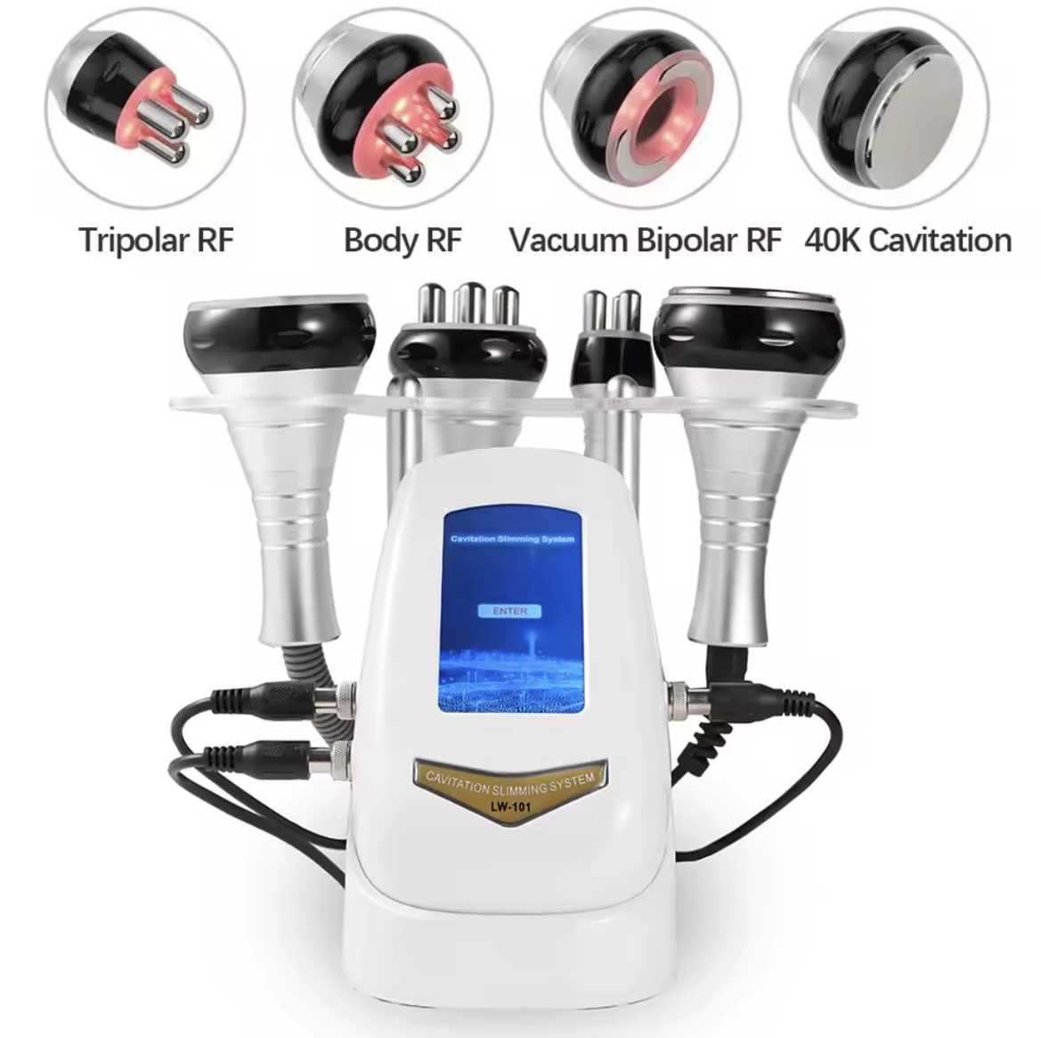 4-in-1 cavitation machine handles