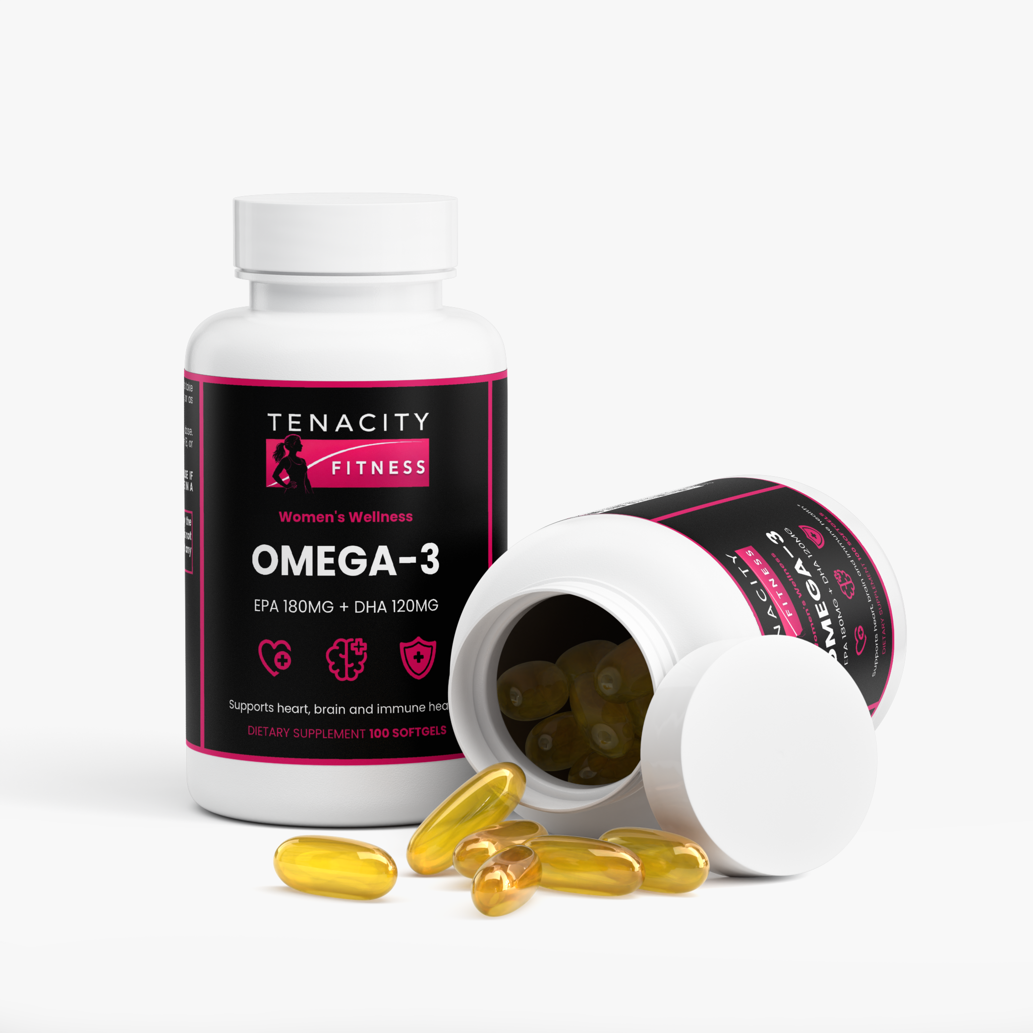 Tenacity Fitness Premium Omega-3 Fish Oil for Women