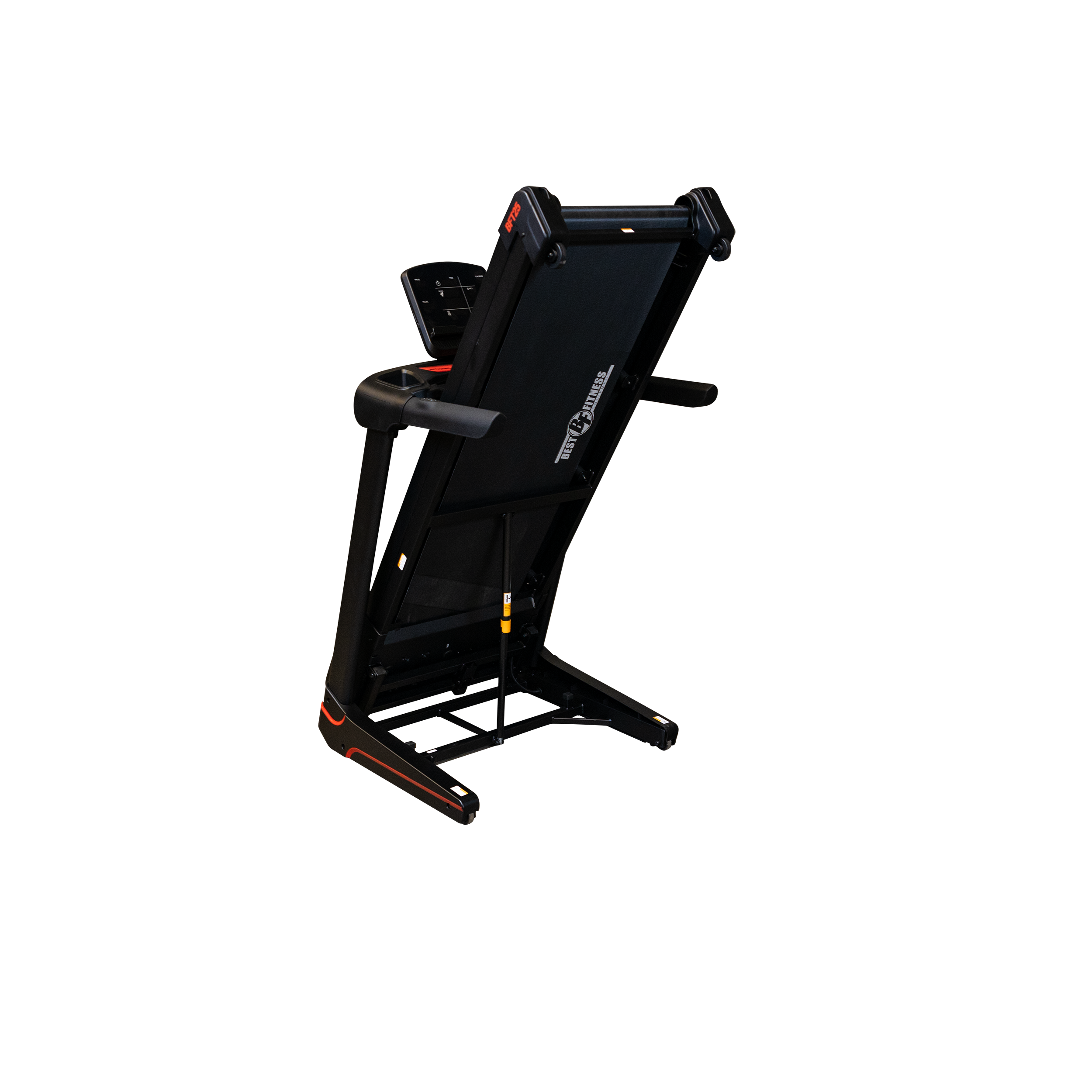 Body-Solid BFT25 treadmill folded rear view