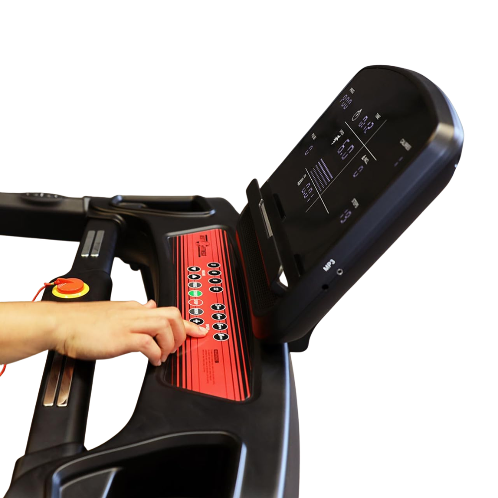 Best Fitness Folding Treadmill Side View