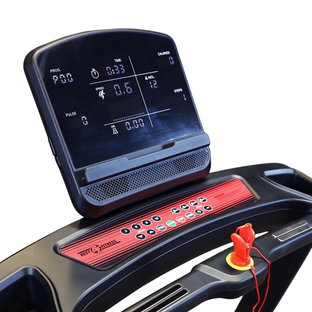 BFT25 Best Fitness Folding Treadmill Display